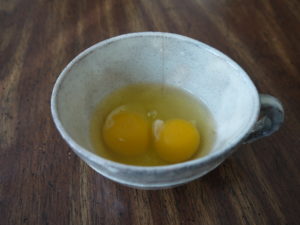 ティーカップの卵