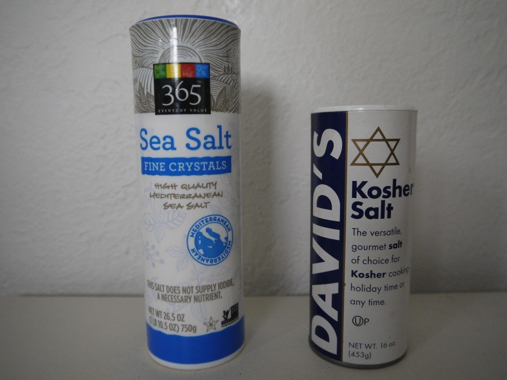 海塩とコーシャソルト